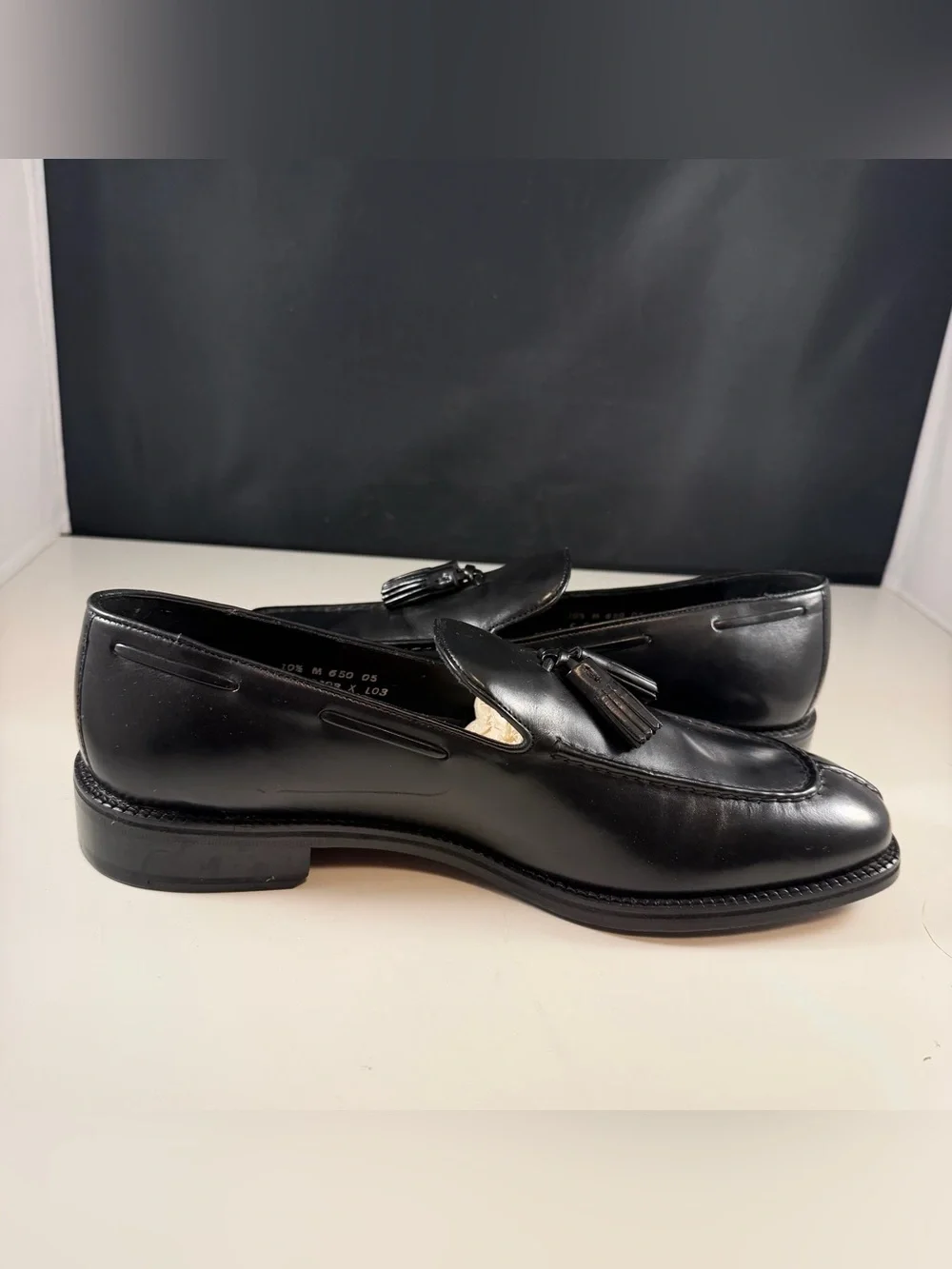 Cole Haan City Mens Black Leather Tassel Loafers- Size 10.5 C- New No Box (Read)